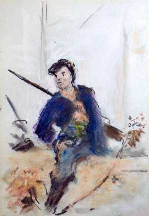 Study of a French soldier